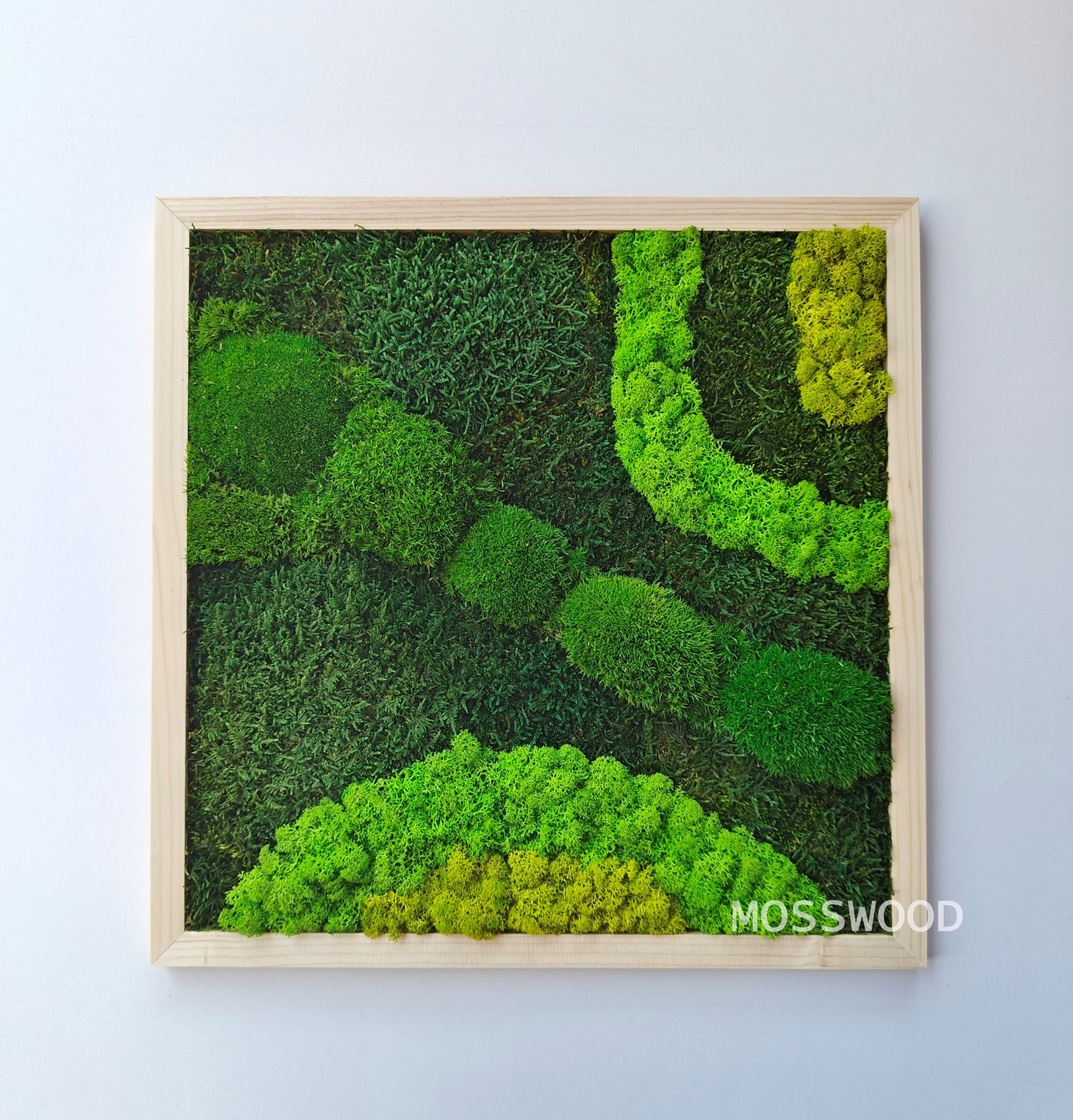 machový obraz štvorec